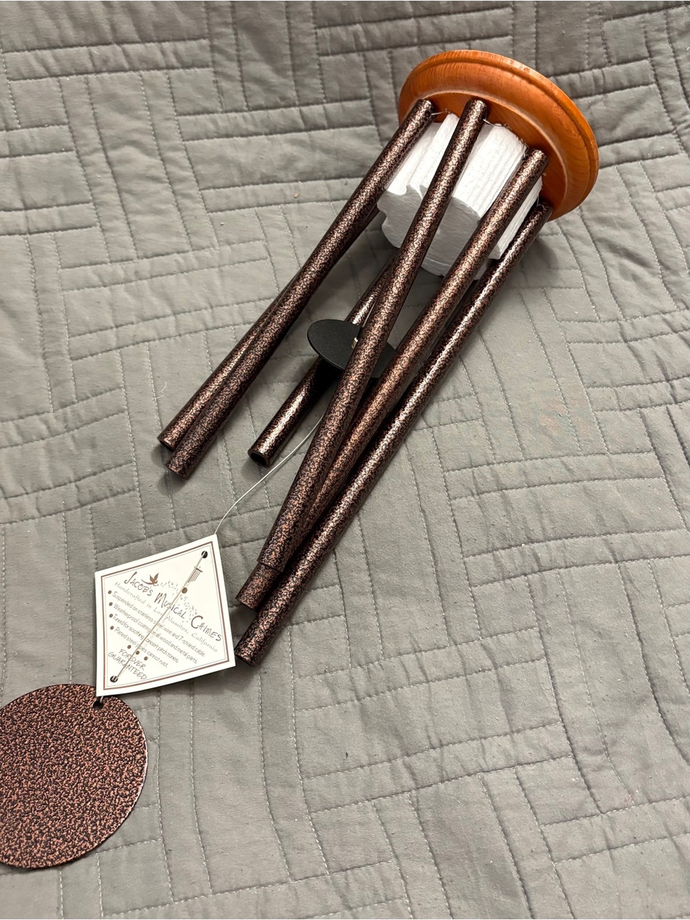 Metallic Copper Decorative Wind Chime by